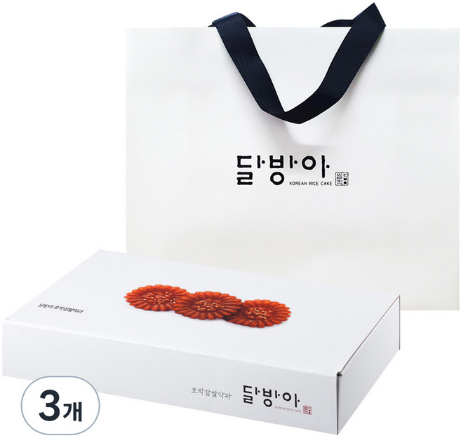 달방아 호박찹쌀약과 20p + 쇼핑백, 800g, 3개