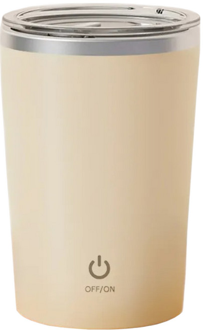 理享家 mini 新一代 304不鏽鋼 美顏四色 電動攪拌杯 淺米黃 350ml