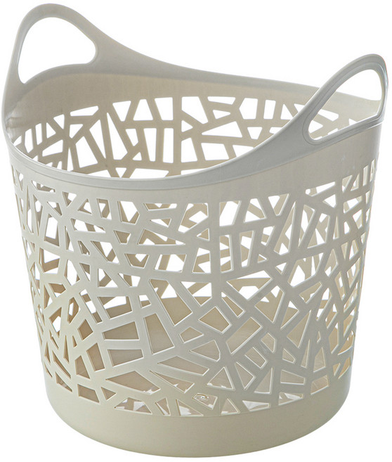 코멧 말랑말랑한 트임형 빨래바구니, 아이보리