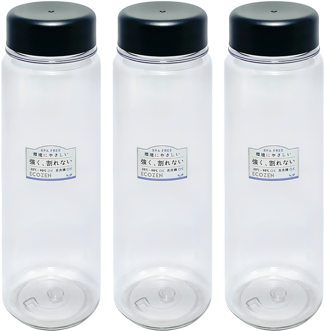 YAMADA 山田化學 素色隨手冷水瓶, 素色, 500ml, 3個