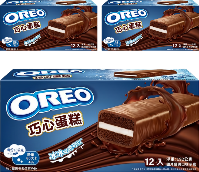 OREO 奧利奧 巧心蛋糕, 192g, 3盒