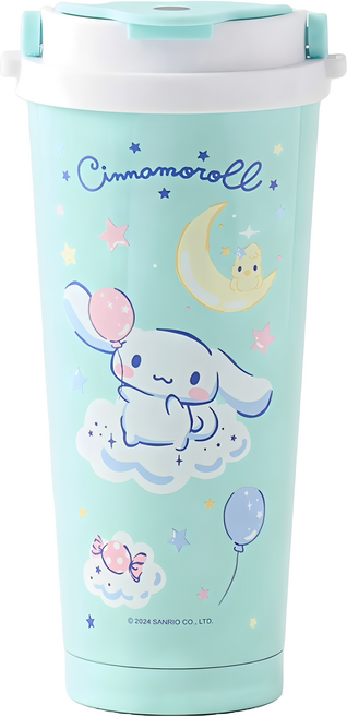 Sanrio 三麗鷗 第二代陶瓷不鏽鋼吸管杯 P720, 1個, 750ml, 大耳狗喜拿
