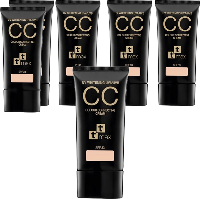 ttmax 全效完美修飾CC霜SPF33, 15%修飾潤色, 30ml, 6入