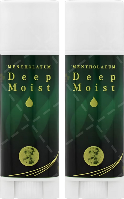 MENTHOLATUM 曼秀雷敦 深層保濕潤唇膏 4.5g 添加玻尿酸, 薄荷, 2支