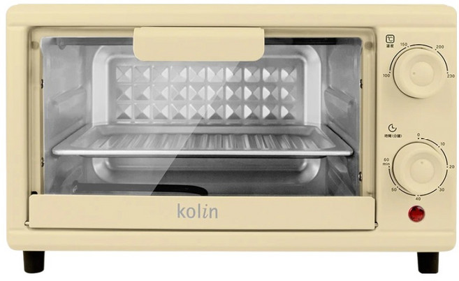 Kolin 歌林 電烤箱 黃色 10L 3kg 1個, KBO-SD2218