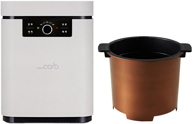 스마트카라 블레이드X AI 건조 분쇄 음식물처리기 가정용 5L + 건조통 세트, 라이트베이지(음식물처리기), 블랙(건조통), SC-D0404(음식물처리기), DR50A-P(건조통)