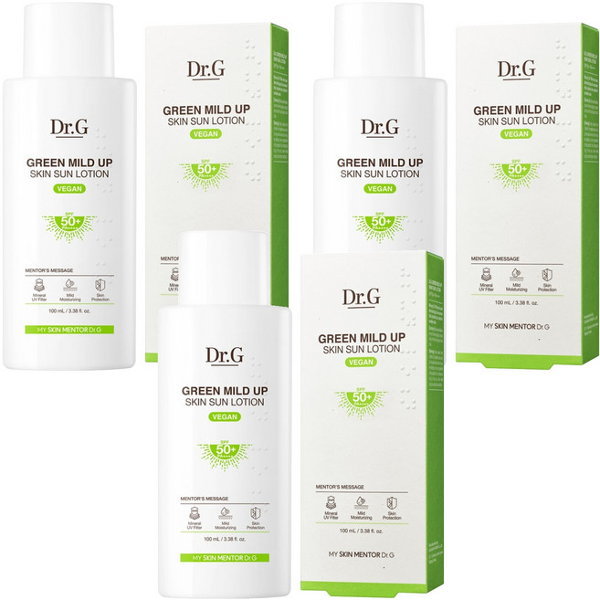 닥터지 그린 마일드 업 스킨 선로션 SPF50 PA++++, 100ml, 3개