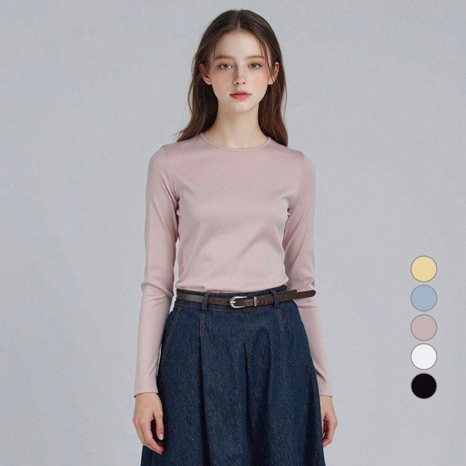 부루앤쥬디 여성용 G 모달에센셜 라운드티 BOSATSE03D