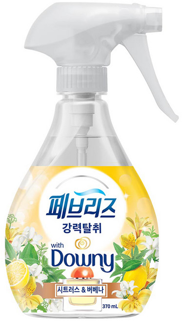페브리즈 다우니 강력탈취 섬유탈취제 시트러스앤버베나 본품, 370ml, 1개