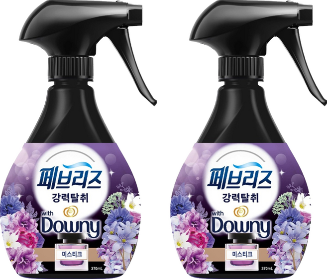 페브리즈 섬유탈취제 미스티크 본품, 370ml, 2개