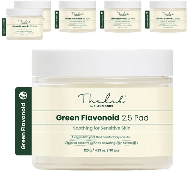 [비건뷰티] 더랩바이블랑두 그린 플라보노이드 2.5 패드 120g, 90개입, 6개 - 쿠팡