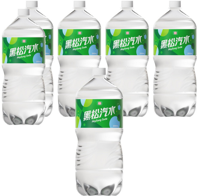 黑松 汽水, 2L, 6瓶