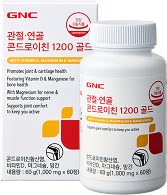 GNC 관절연골 콘드로이친 1200 골드 60g, 60정, 1개