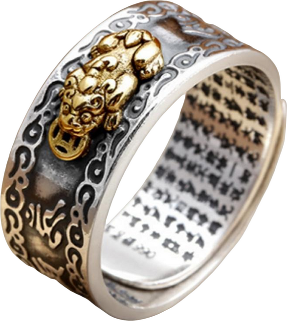 Buddha best 招財 唵嘛呢叭咪吽 刻字 戒指