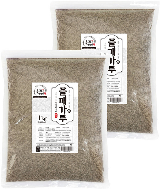 복이네먹거리 껍질째 들깨가루 탕용, 1kg, 2개