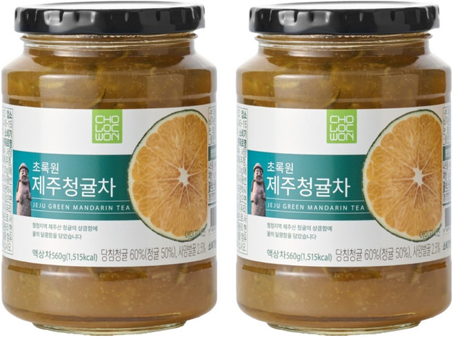 CHOLOCWON 濟州青橘茶, 560g, 1罐, 2罐