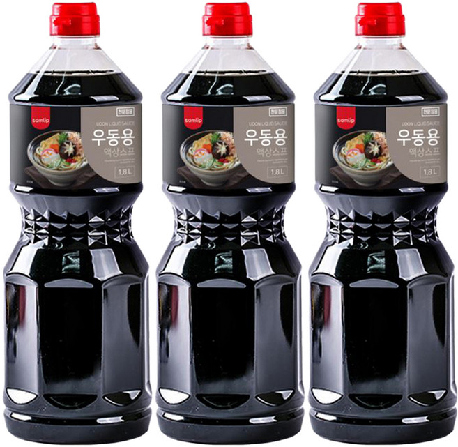 삼립 우동용 액상스프, 1.8L, 3개