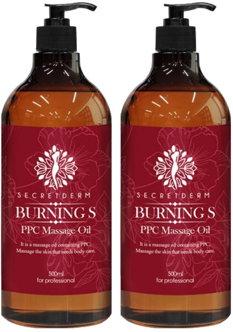 시크릿덤 버닝 에스 피피씨 마사지오일, 2개, 500ml