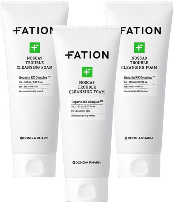 파티온 노스카나인 트러블 클렌징 폼, 150ml, 3개