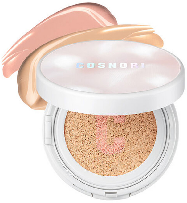 코스노리 블라썸 톤업 클리어 쿠션 파운데이션 14g, 1개, 핑크 베이지