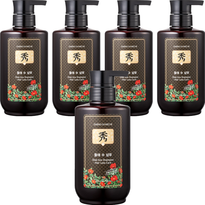 댕기머리 오리지널 들애수 샴푸액, 500ml, 5개