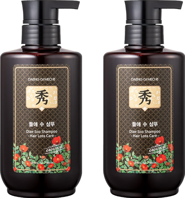 댕기머리 오리지널 들애수 샴푸액, 500ml, 2개
