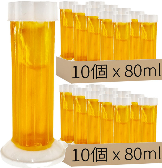 葉子小舖 馬桶除臭凝膠 橘色 橙花香, 20個, 80ml