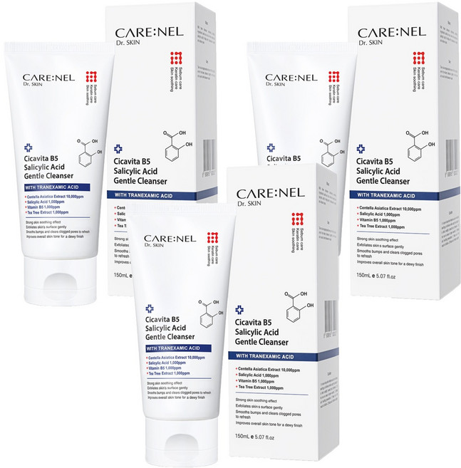 까레넬 시카비타 비파이브 살리실산 젠들 클렌저, 3개, 150ml