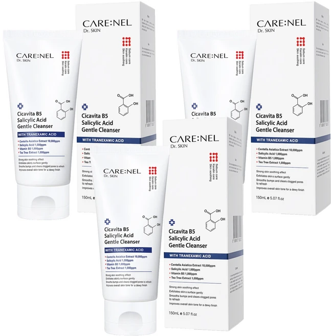 까레넬 시카비타 비파이브 살리실산 젠들 클렌저, 3개, 150ml - 쿠팡