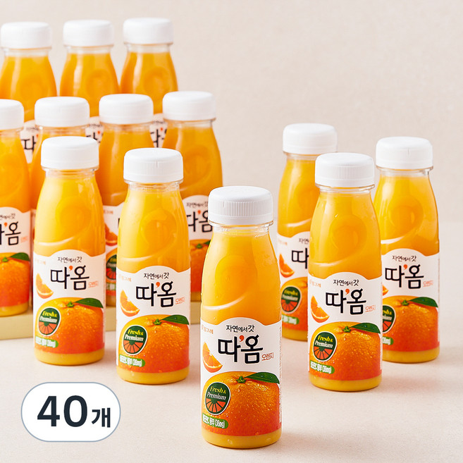 따옴 오렌지 주스, 235ml, 40개