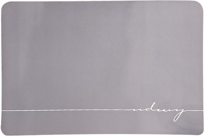 FAmILyLIFE 生活 硅藻泥快速吸水防滑腳踏墊 A-087-B 720g, 紳士灰, 1個