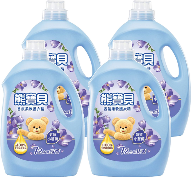 Snuggle 熊寶貝 香氛柔軟護衣精 家庭號 氣質小蒼蘭, 3L, 4桶