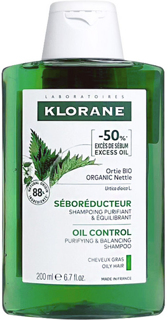KLORANE 蔻蘿蘭 控油洗髮精, 200ml, 1瓶