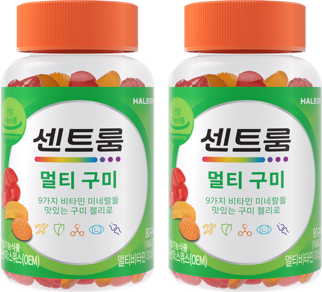 센트룸 정품 멀티 구미 비타민, 80정, 2개