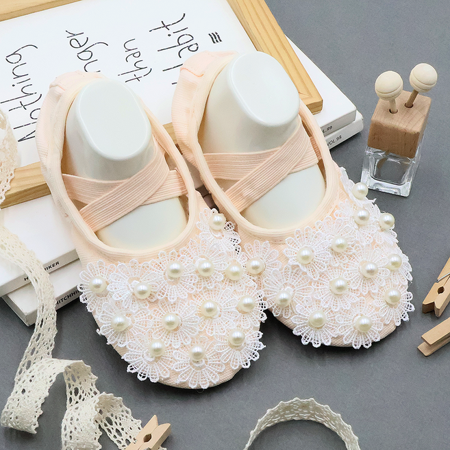 주)비단길 아동용 로븐 진주 데이지 발레슈즈