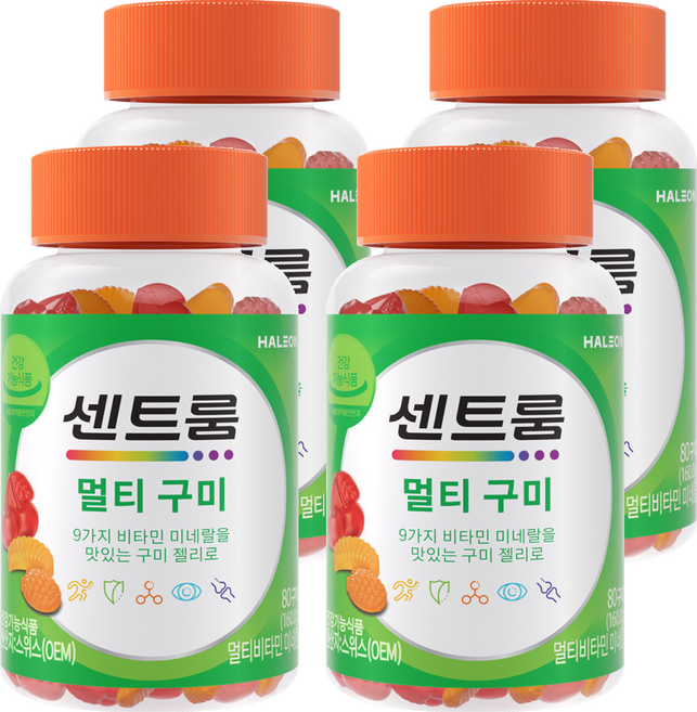 센트룸 정품 멀티 구미 비타민, 80정, 4개