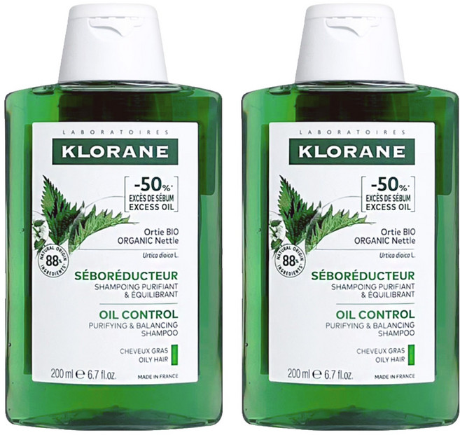 KLORANE 蔻蘿蘭 控油洗髮精, 200ml, 2瓶