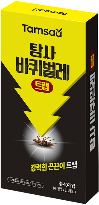 탐사 바퀴벌레 끈끈이 트랩 4P, 10세트