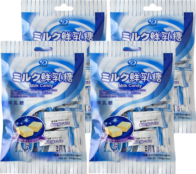 綠得製菓 鮮乳糖, 100g, 4袋