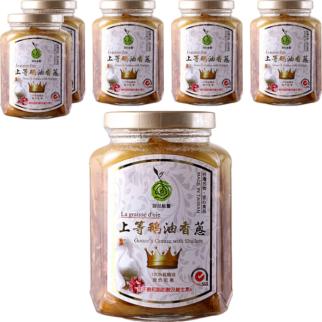 Well Life 悅生活 御品能量 黃金3A 上等鵝油香蔥, 350g, 6罐