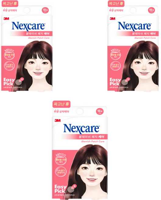 3M All New 넥스케어 블레미쉬 패치 케어, 18개입, 3개