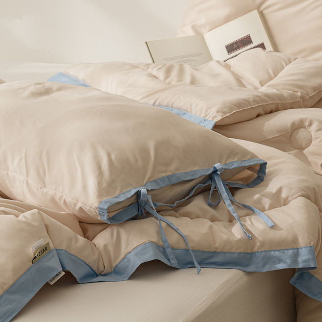 바자르 허니허니 사계절 호텔 리본 베개커버