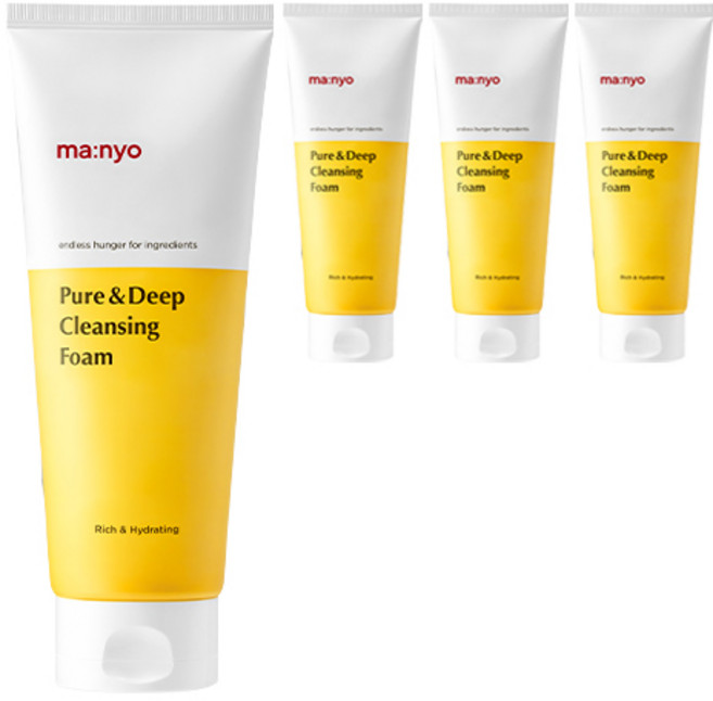 마녀공장 퓨어 앤 딥 클렌징폼, 200ml, 4개