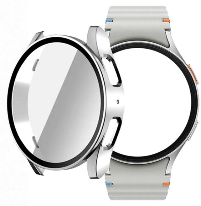 아이엠판다 하드 풀커버 케이스, 실버, 1개