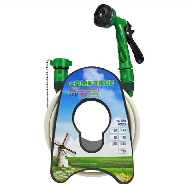 Vegetable Seed 蔬菜工坊 水管車組 含配件 + 水槍 10m, 1套, 綠色