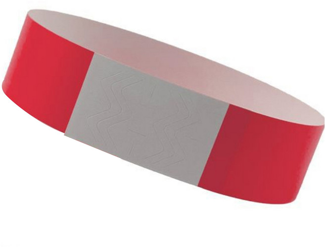 린벤 칼라 입장권 종이 팔찌 일회용 손목 티켓, 레드, 100개