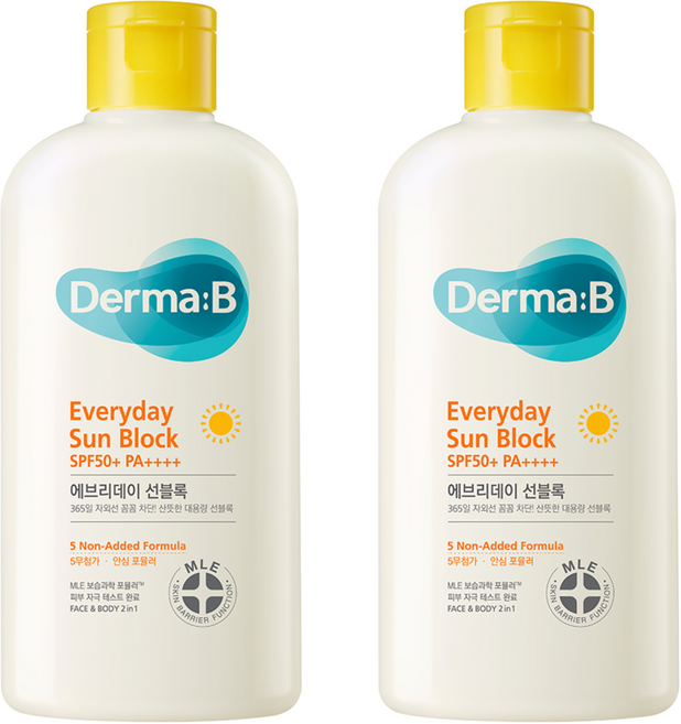 더마비 에브리데이 선블록 SPF50+ PA++++, 200ml, 2개