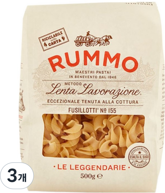 RUMMO 路莫 螺旋麵, 3個, 500g