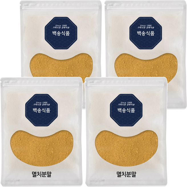 Baeksong 調味鳀魚粉, 1kg, 4個