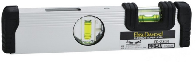 Ebisu DiAMOND G 耐衝擊水平尺 無磁 230mm, 1個